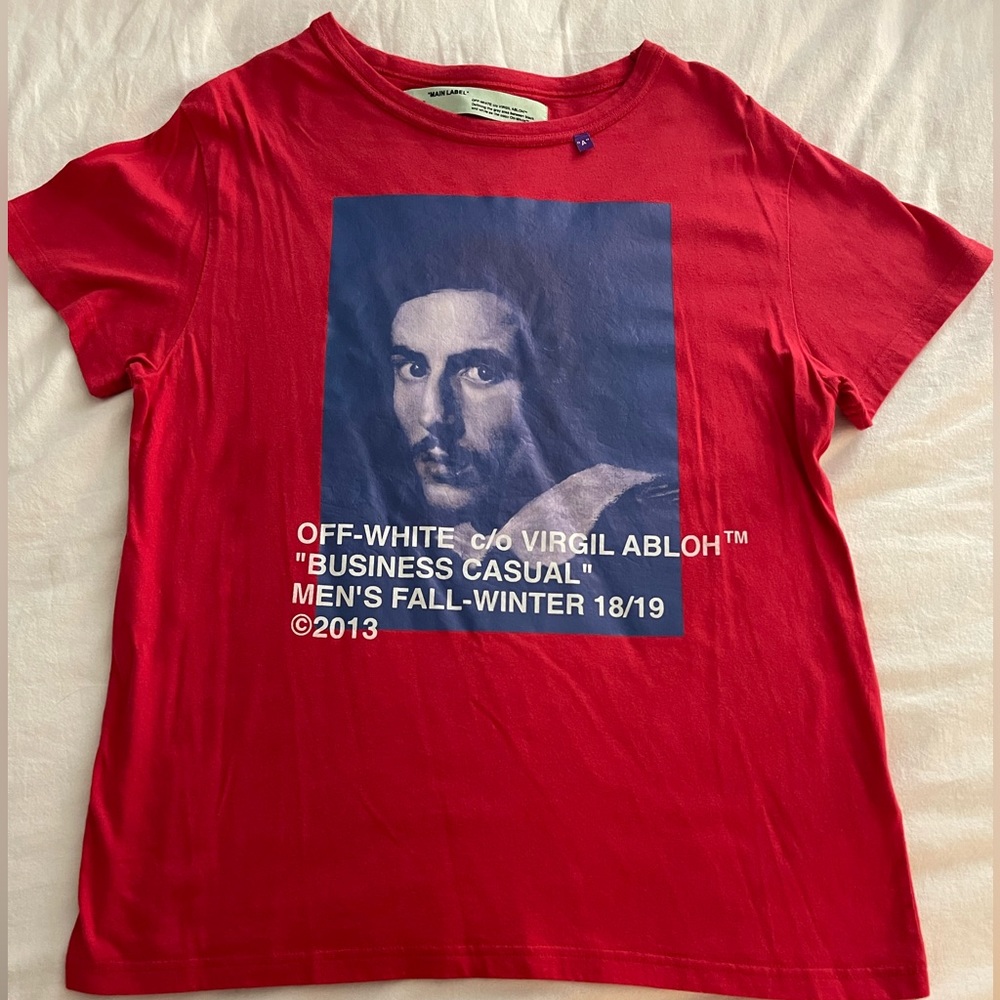 Off-White Red Business Casual Bernini T-Shirt